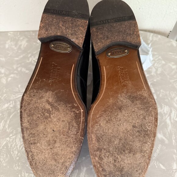 bally ponte eclectic grandpa black kilty tassel loafer parwet in box 8.5D/M - Picture 3 of 4